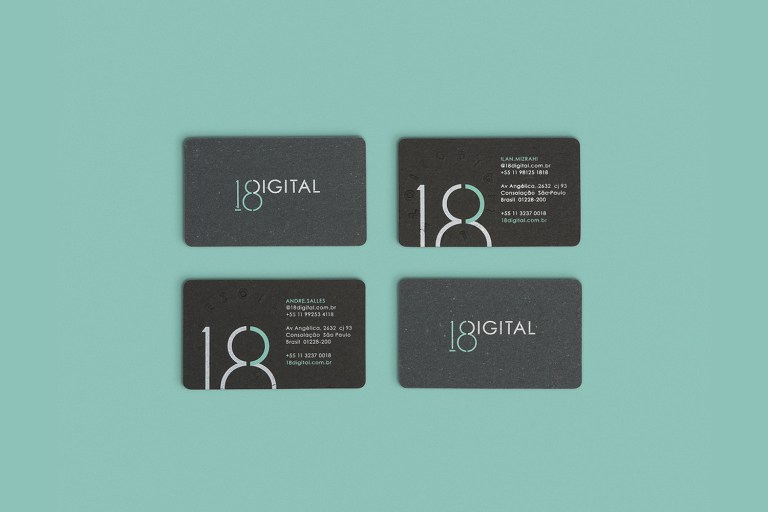 18 Digital Information Technology Business Card