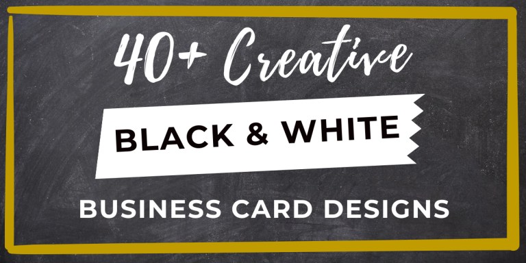 40 Creative Black and White_Business Card Designs