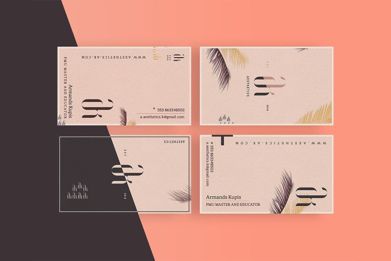 Aesthetics AK Permanent Makeup Business Card