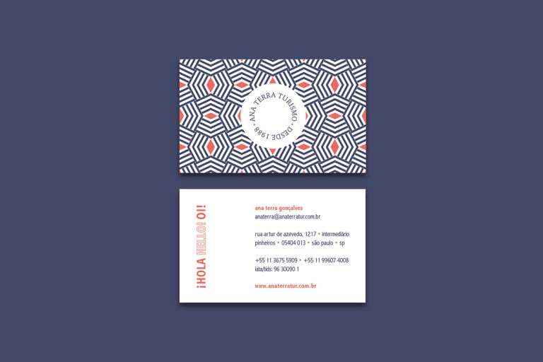 Ana Terra Travel Agency Business Card