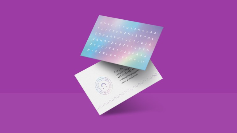 Ana Zilio designer business card
