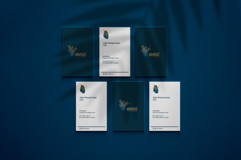 Anandé Wellness Market business card
