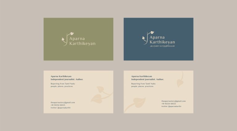 Aparna journalist business card