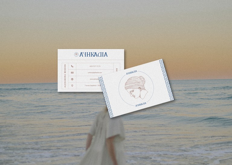 Aphradia skin care business card_1