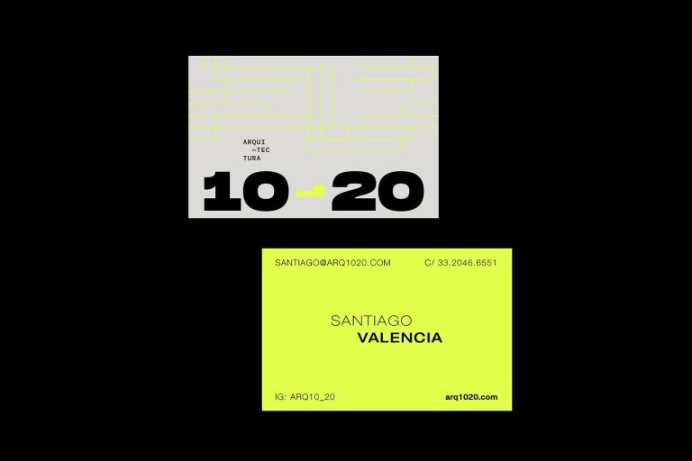 Arquitectura 1020 business card