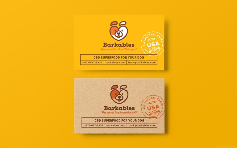 Barkables pet box business cards