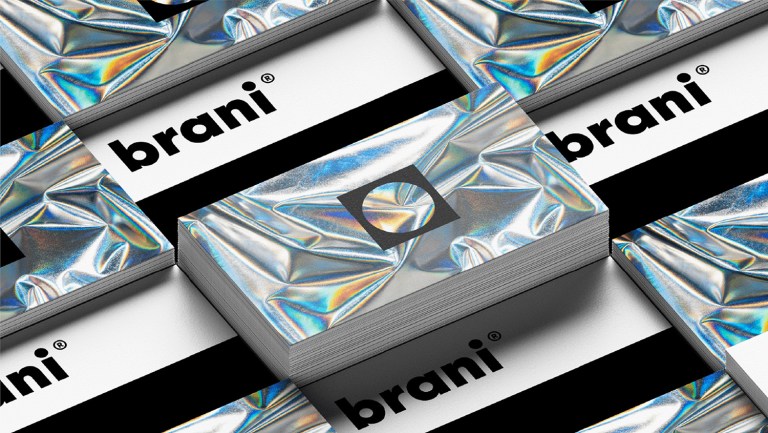 Brani urban clothing holographic business cards