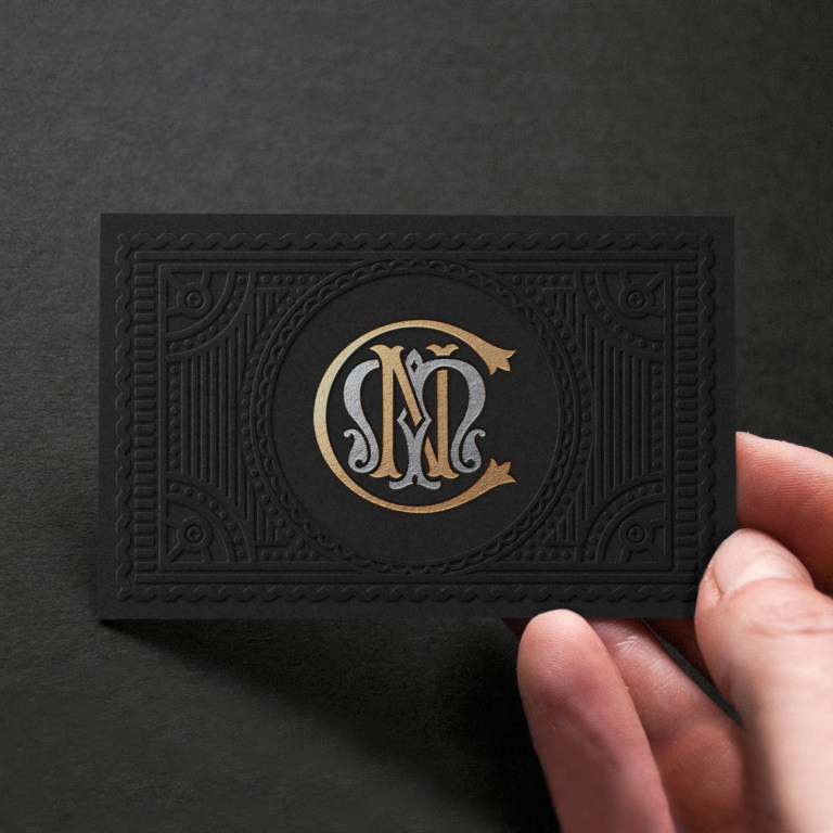 C N Millinery business card
