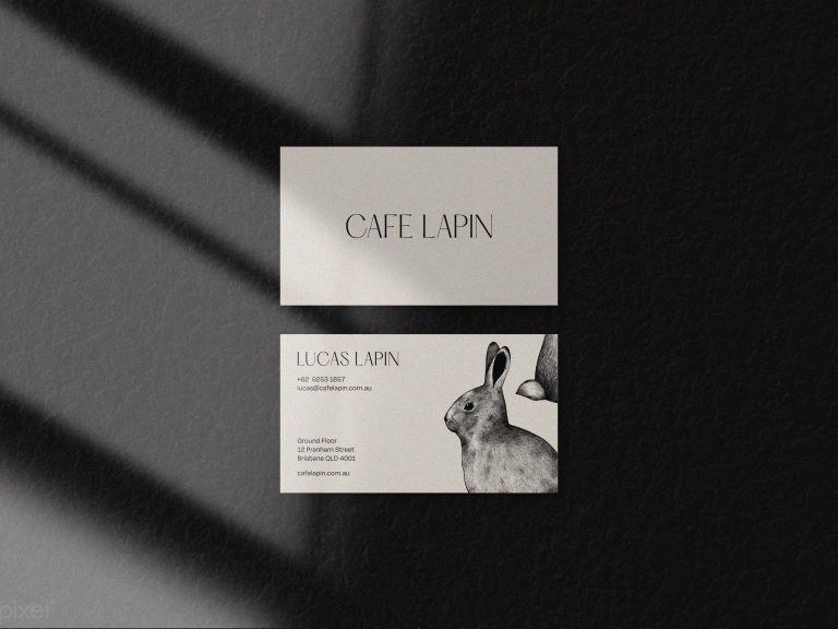 Cafe Lapin business card