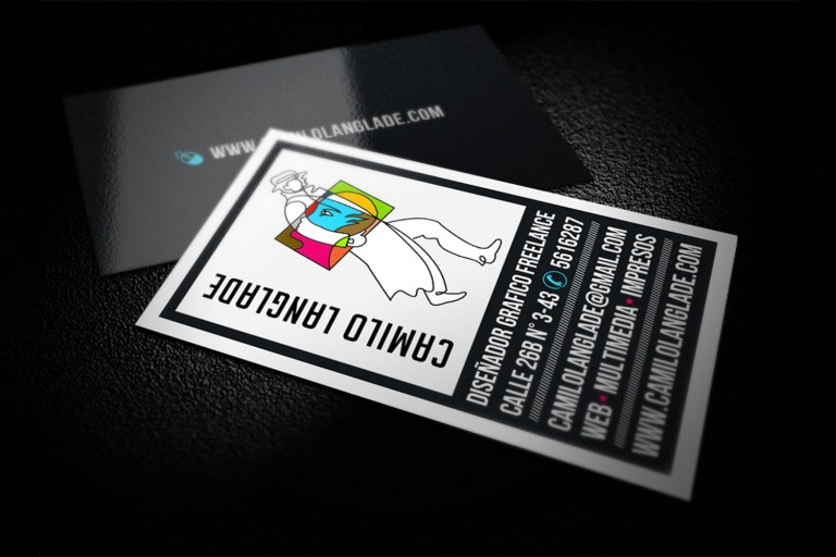 Camilo Langlade Graphic Designer Business Card