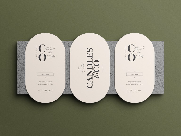 Candles and Co Business Cards