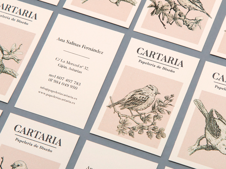 cartaria stationery business card
