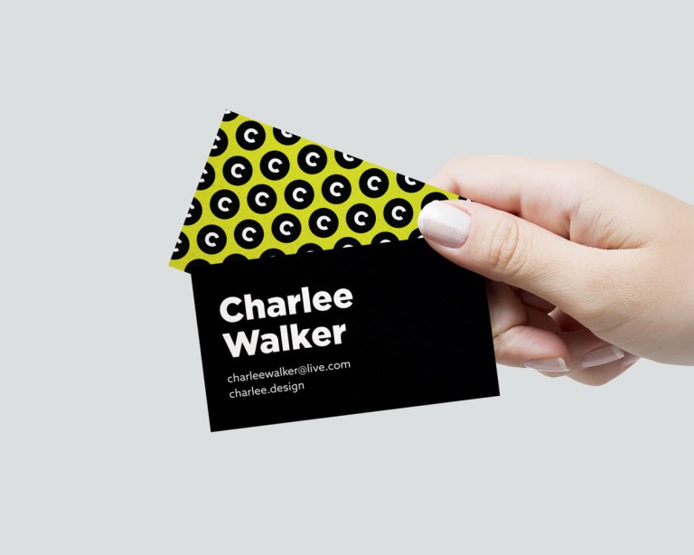Charlee Walker designer business card
