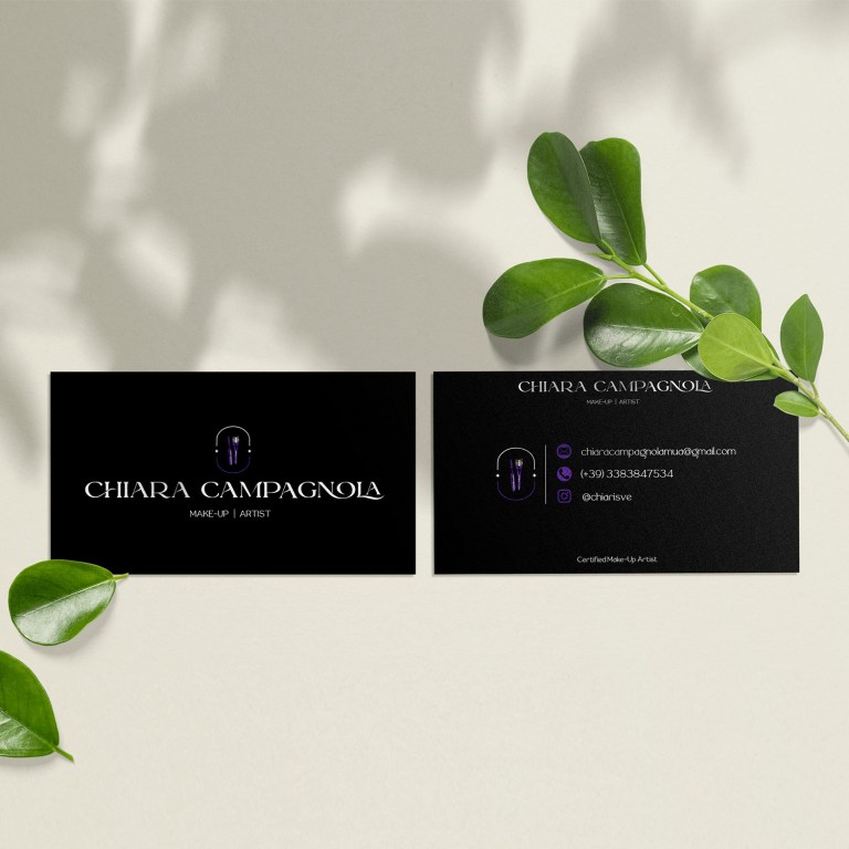 Chiara Makeup Artist business cards