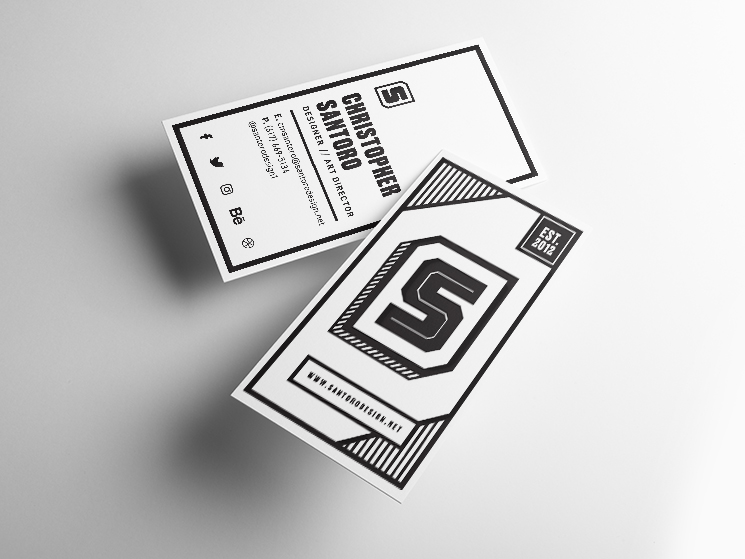 christopher santoro designer business card