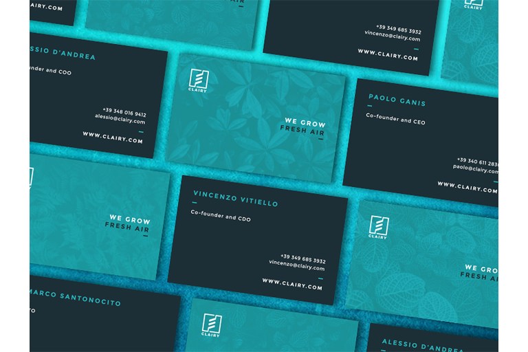 Clairy Air Purifier Business Card