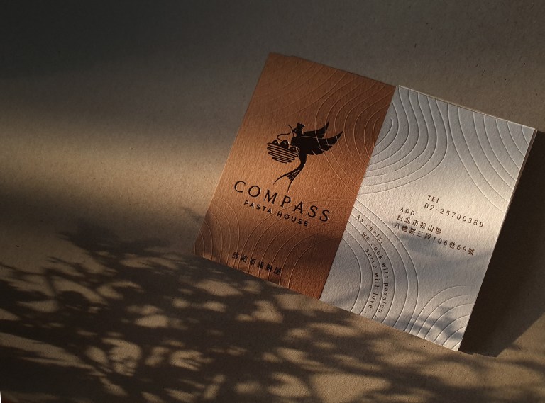 Compass Pasta business card