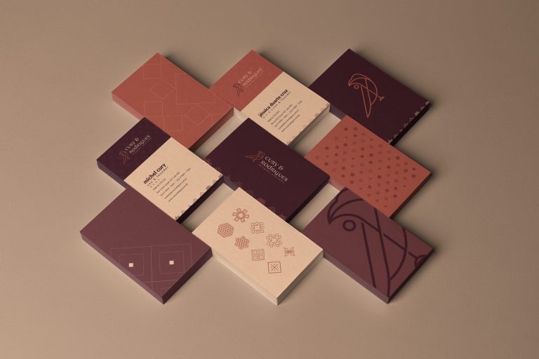 Cury & Rodrigues business cards