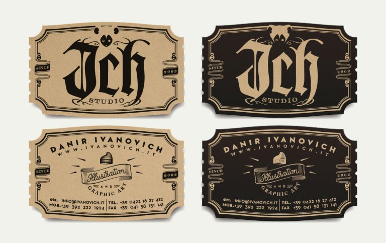 danir ivanovich graphic designer business cards