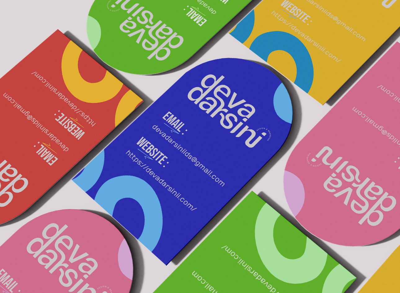 Deva graphic designer arch business card