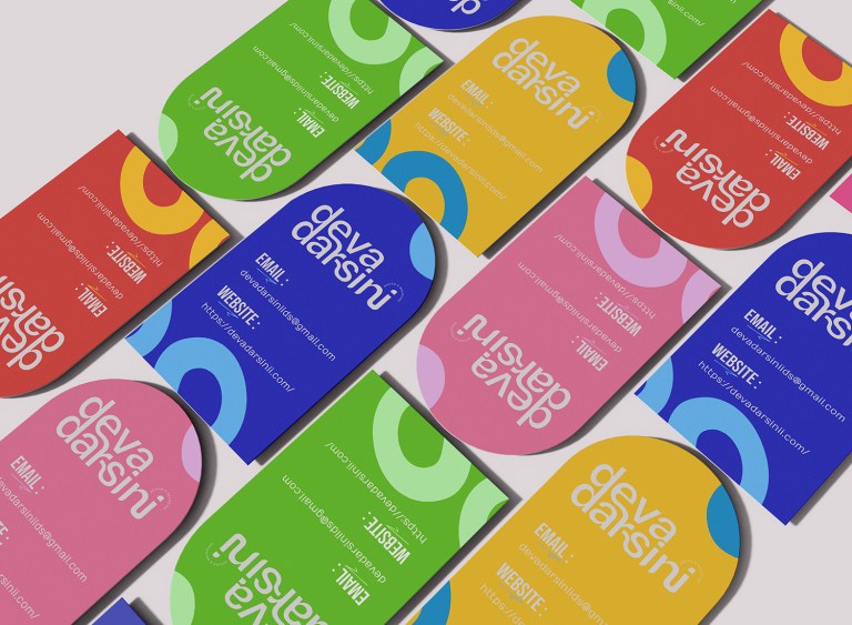 Deva graphic designer arch business cards