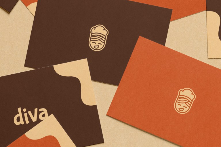 Diva Confectionery business card