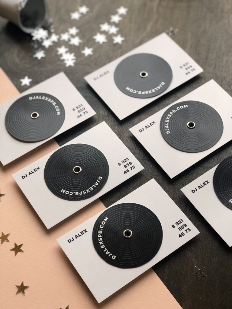 DJ Alex business card