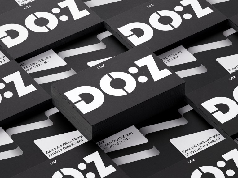 DOZ furniture business card