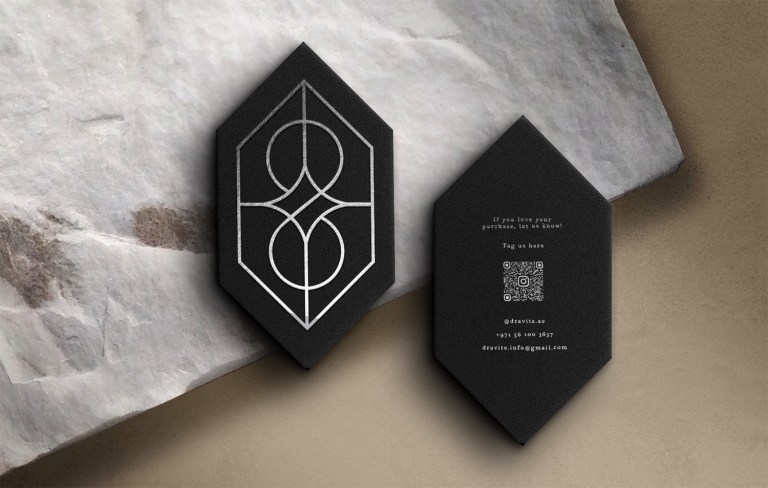 Dravite fragrance business card