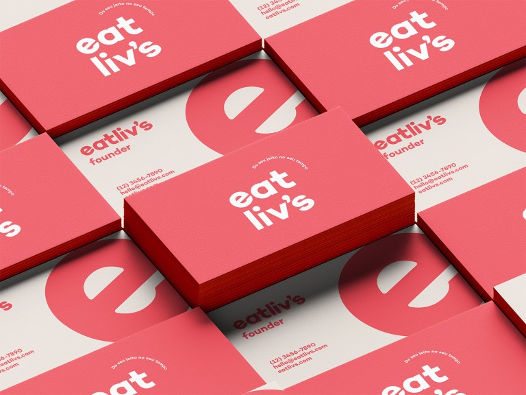 Eatliv's business cards