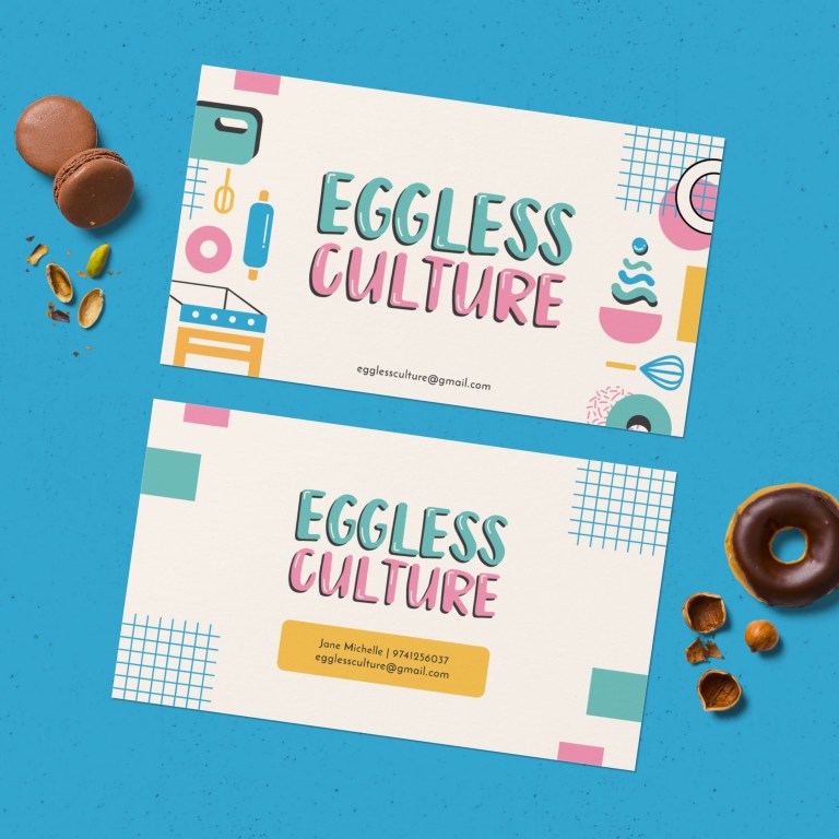 Eggless Culture business card