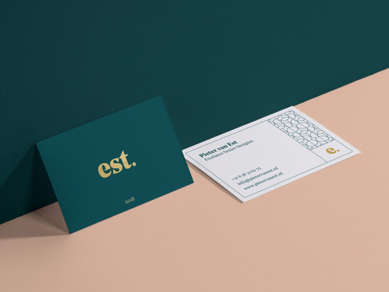 Est graphic designer business card