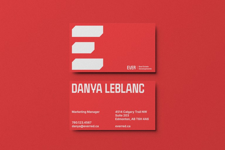 Ever RED business card