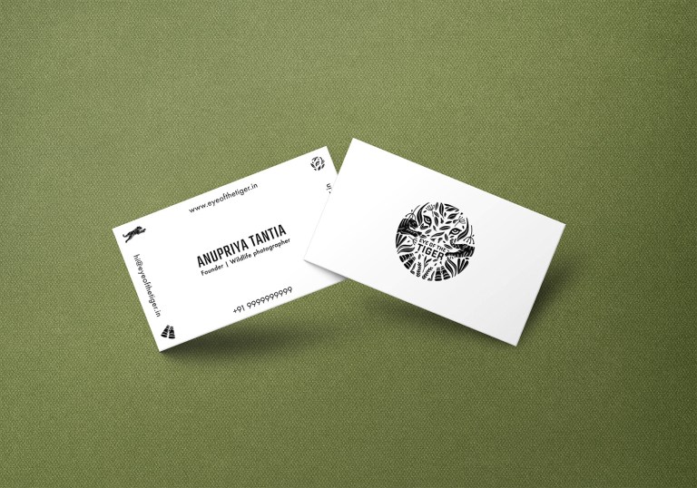 Eye Of The Tiger safari business card