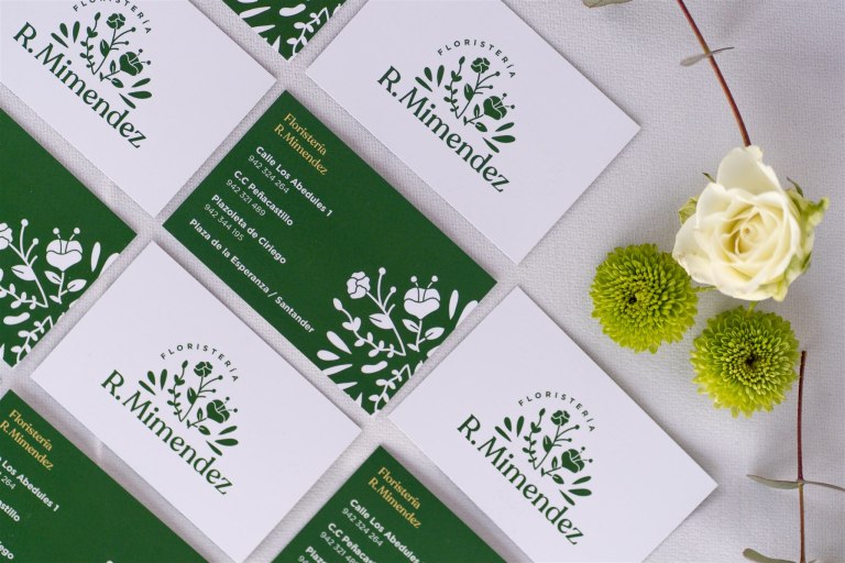 Floristería Mimendez business cards