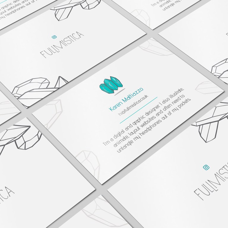 FullMistica graphic designer business cards