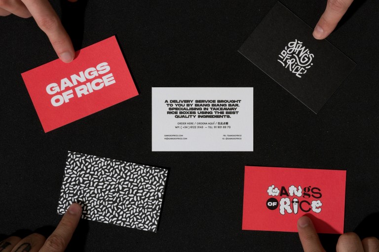 gangs of rice business cards