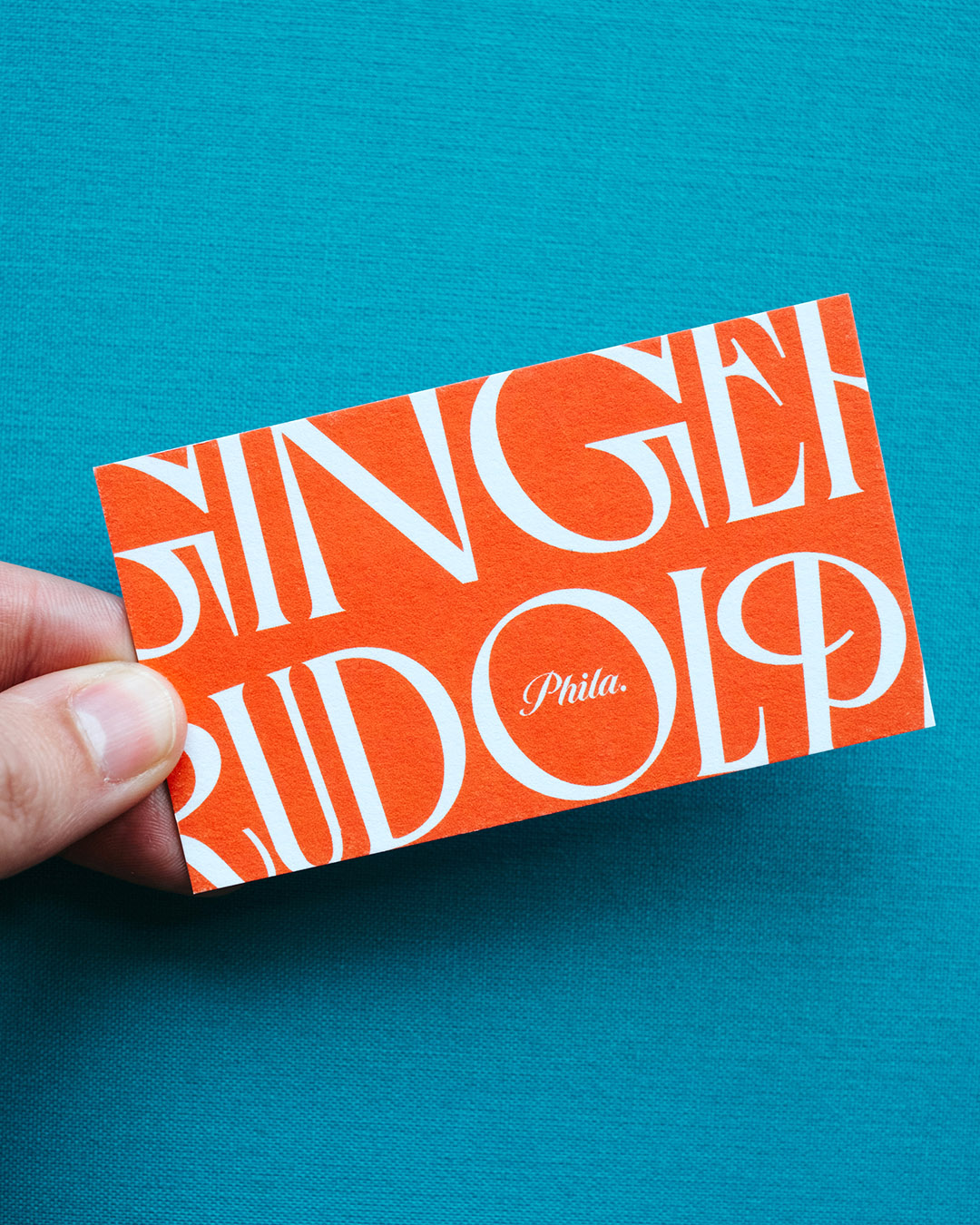 Ginger Rudolph art curator business card_01
