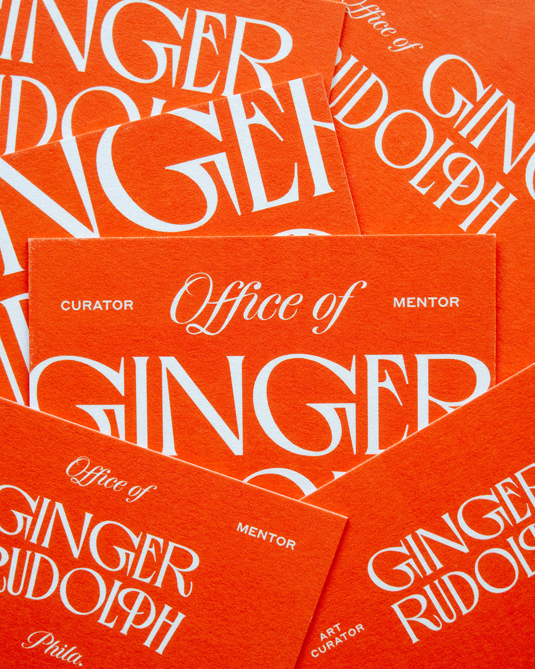 Ginger Rudolph art curator business cards_02