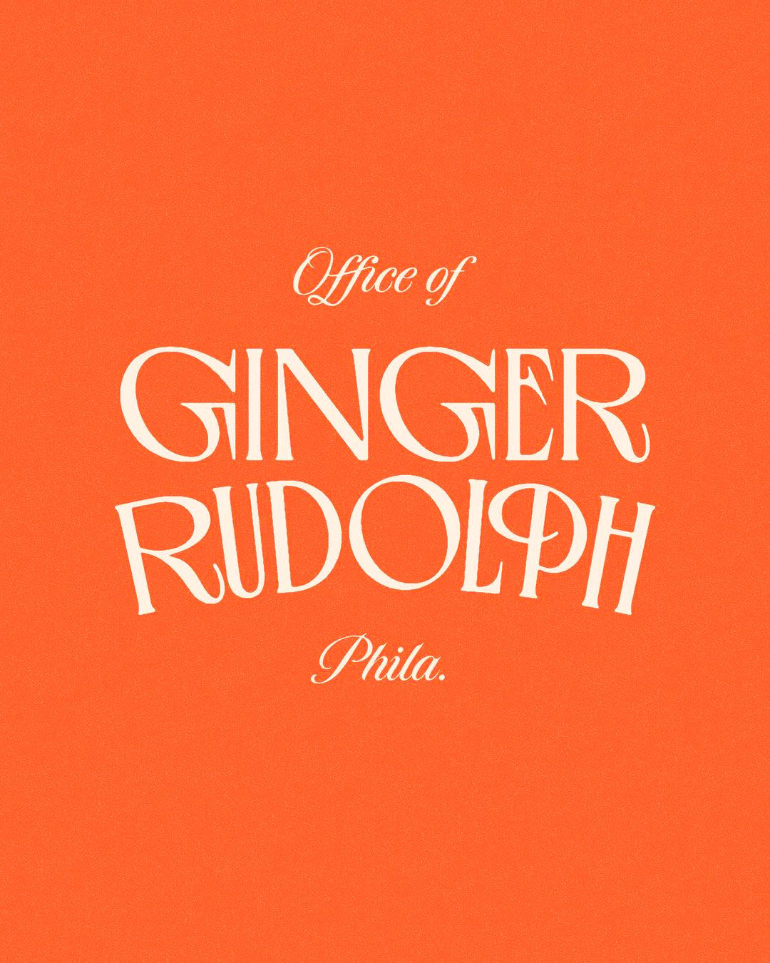 Ginger Rudolph art curator logo