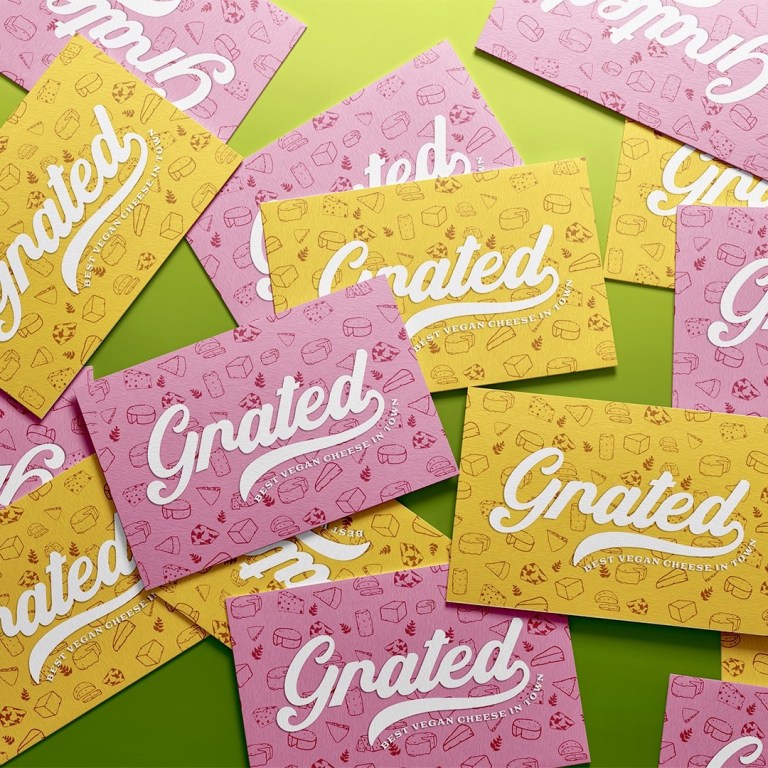 Grated business cards