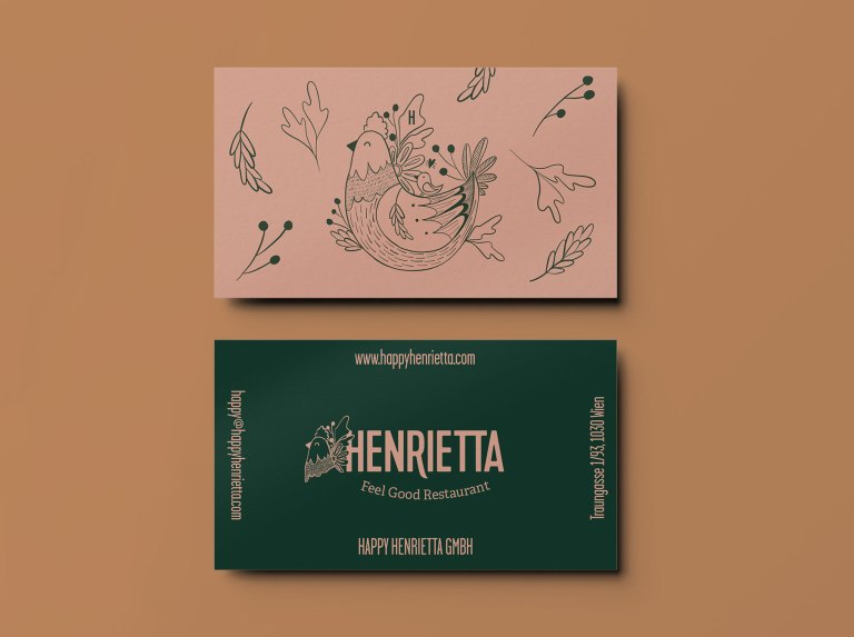 Henrietta business card
