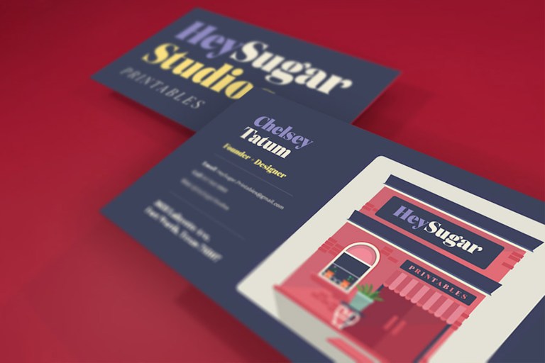 HeySugar Studios Printables Business Card