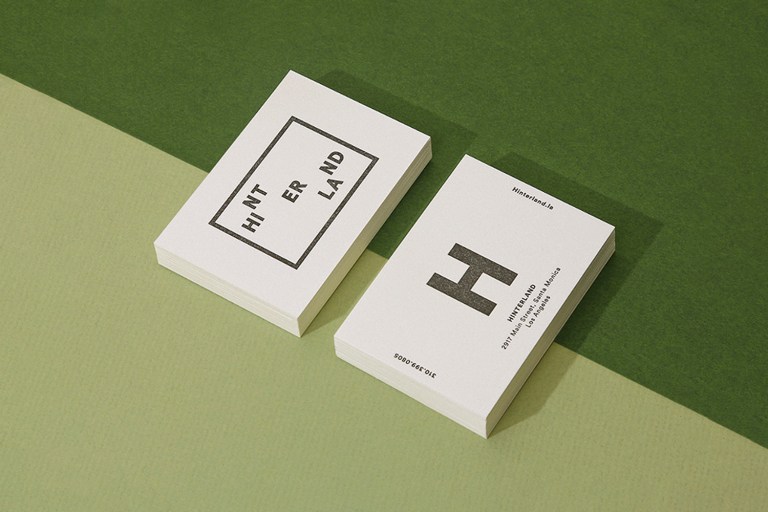 Hinterland Restaurant Business Card
