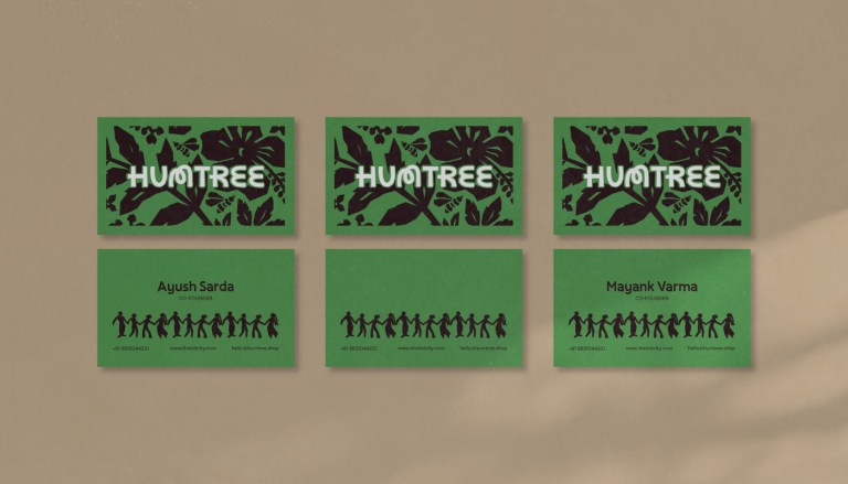 Humtree forest product business cards