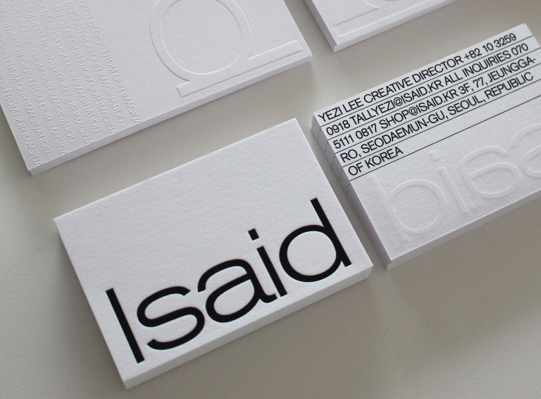 Isaid clothing business card_1
