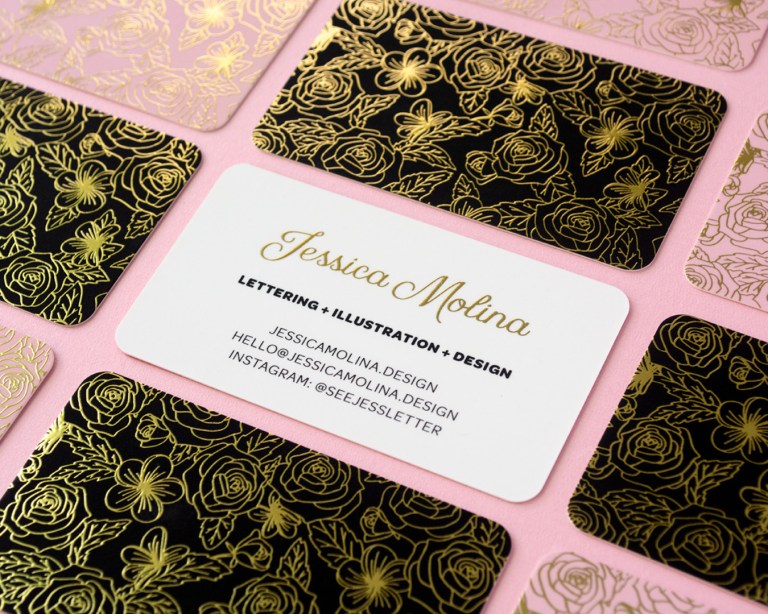 jessica molina graphic designer business card