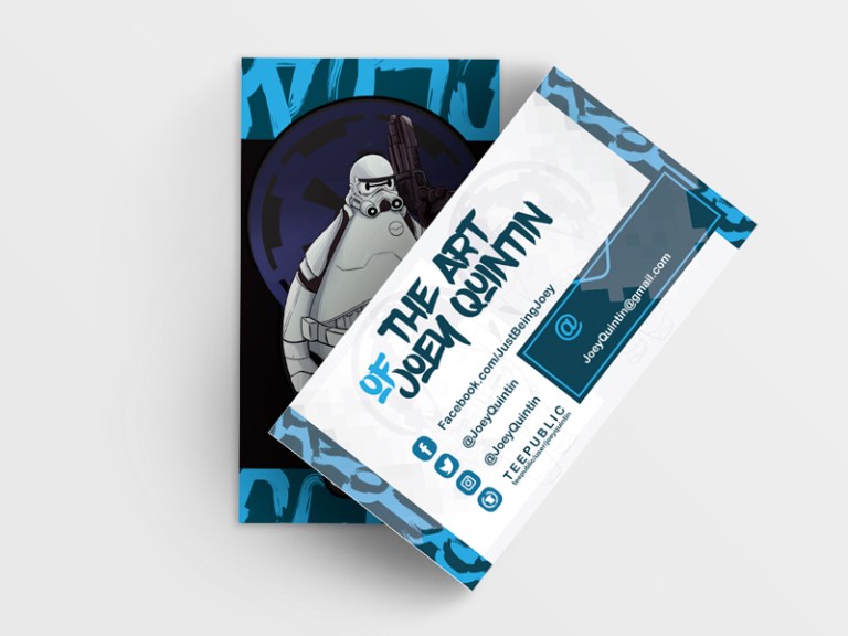Joey Quintin illustrator business cards