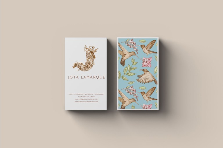 Jota Lamarque wedding photographer business card