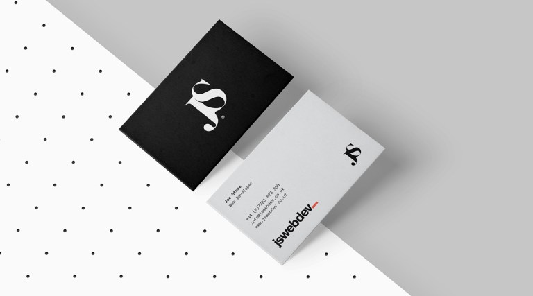 JS Web Development business cards